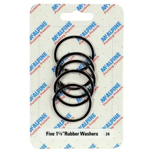 McAlpine CARD-24 Five 1" Rubber Washers - RW1 x 5