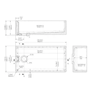 Fireclay Belfast Kitchen Sink with Overflow, Mono Sink Mixer Tap & Waste, 895mm