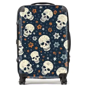 Skulls And Stars Suitcase - Medium