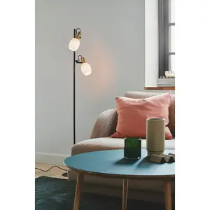 Nordlux Arild Indoor Adjustable Floor Lamp in Black (Height) 140cm