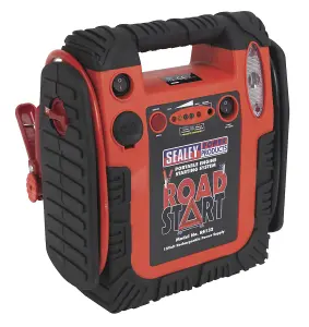 Sealey RoadStart Emergency Power Pack W/ Air Compressor 12V 750 Peak Amps RS132