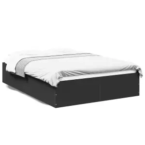 Berkfield Bed Frame without Mattress Black 120x200 cm