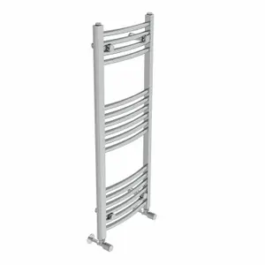 Right Radiators 1000x400 mm Curved Heated Towel Rail Radiator Bathroom Ladder Warmer Chrome