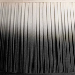 25cm Black Ombre Soft Pleated Tapered Lampshade