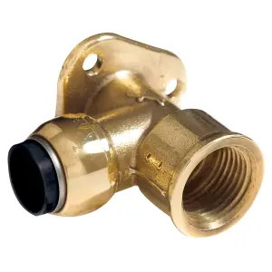 Sealey SharkBite Pipe Wingback Elbow Brass - Size 22mm x 3/4" BSP SBA22BWE