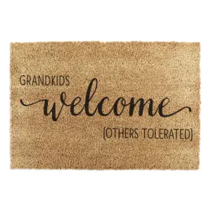 Grandkids Welcome Others Tolerated Doormat (90 x 60cm)