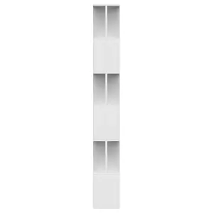 Berkfield Book Cabinet/Room Divider White 80x24x192 cm Engineered Wood