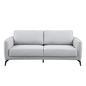 Oslo Modern Scandi Style Fabric Living Room 2+3 Seater Sofa Set (Light Grey)