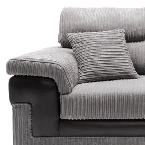 Samson Corner Sofa in Grey Left Facing