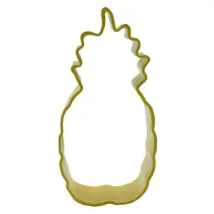 Anniversary House Pineapple Poly-Resin Coated Cookie Cutter Yellow (One Size)