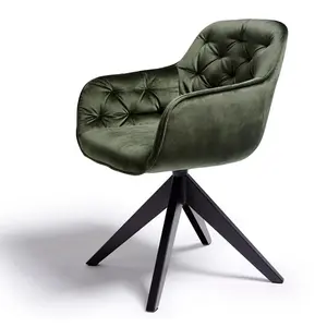 Kensington Upholstered Dining Chair Green Velvet