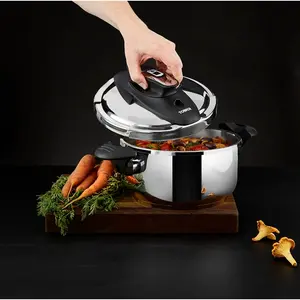 Tower T920002 Pressure Cooker, Twist/Turn Lid, Stainless Steel, 4 Litre, 22 cm 4L