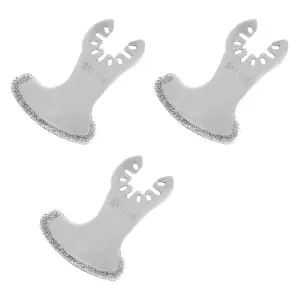 Saxton QFDSB03 Oscillating Multitool Diamond Sickle Blades Pack of 3