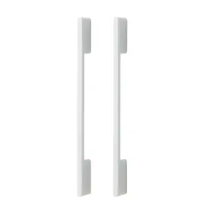 GoodHome Cacao White Kitchen cabinets Bar Pull Handle (L)22cm (D)30mm, Pack of 2