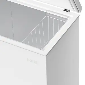 Spacious 199L Freestanding Chest Freezer with Quiet Operation and Adjustable Temperature