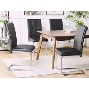 Encinal Upholstered Dining Chair (Set of 2) Black