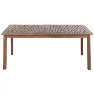 Garden Table Wood Dark Wood CESANA