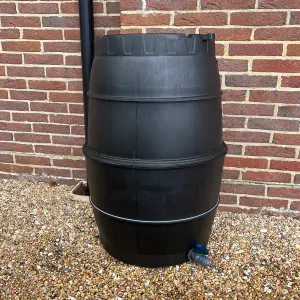 Rain Barrel Garden Water Butt with Tap & Lid (170 Litre)