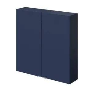 GoodHome Imandra Matt Blue Double Wall cabinet (W)600mm (H)600mm