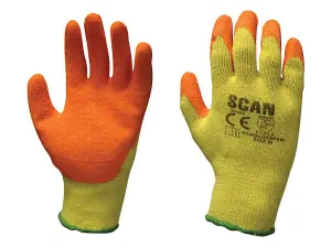 Scan Knitshell Latex Palm Gloves - XL Size 10 SCAGLOKSXL