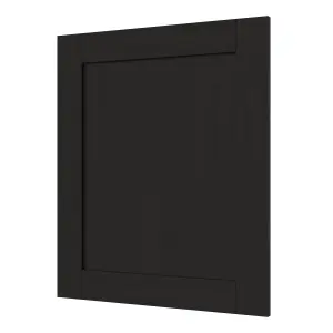 GoodHome Verbena Matt charcoal Shaker Highline Cabinet door (W)600mm (H)715mm (T)20mm