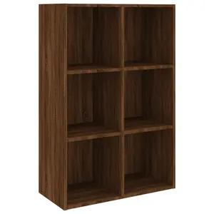 Gardinier Book Cabinet 66 x 30 x 98 cm Engineered Wood Brown Oak