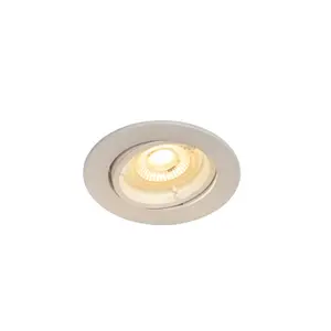 GoodHome Salk White Adjustable LED Warm white Downlight 4.8W IP20