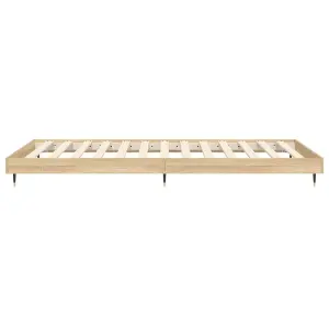 Berkfield Bed Frame Sonoma Oak 100x200 cm Engineered Wood