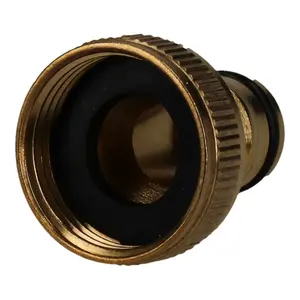 3/4" Brass Hose Connector Screw Tap Fitting Garden Water Pipe Quick Adaptor