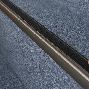 Anodised aluminium anti non slip stair edge nosing trim 900mm x 41mm x 26,6mm A44 champange