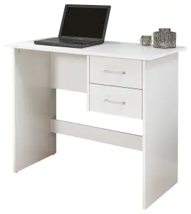 GFW Panama 2 Drawer Study Desk White Oak