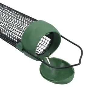 Wild Birds Large Plastic Flip Top Peanut Suet Feeder Hanging Feeding Station