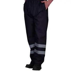 Yoko Mens Hi-Vis Waterproof Contractor Over Trousers