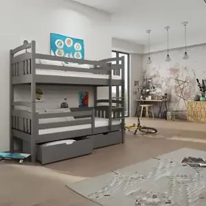 Hugo Wooden Bunk Bed with Storage