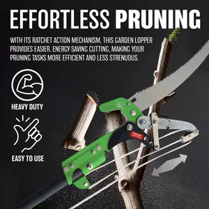 Ratchet Tree Lopper & Telescopic Pole Saw Pruning Cutting Branch Telescopic New