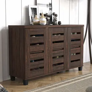 Lismore 16 Pair Shoe Storage Cabinet/Lismore shoe cabinet for 16 pairs of shoes Dusty Walnut