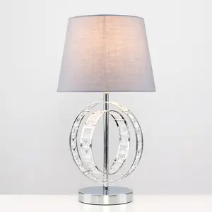 Babb Metal Table Lamp Grey / No