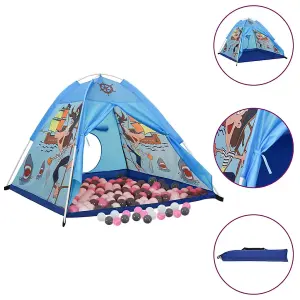 Berkfield Children Play Tent with 250 Balls Blue 120x120x90 cm