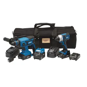 Draper  D20 20V Impact Driver and SDS+ Drill Kit 24021