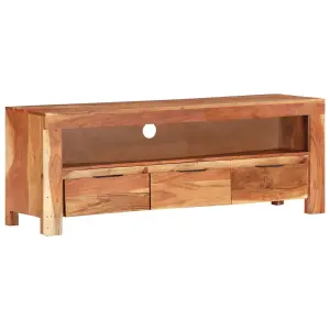 Berkfield TV Cabinet 110x30x40 cm Solid Acacia Wood