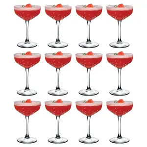 Pasabahce Timeless Glass Champagne Saucers - 255ml - Pack of 12