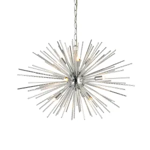 Anson Lighting Harlow 9lt Pendant light finished in chrome plate