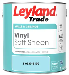 Leyland Trade Vinyl Soft Sheen Walls & Ceilings Emulsion Paint (S 0530-B10G) - 2.5L