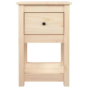 Berkfield Bedside Cabinet 40x35x61.5 cm Solid Wood Pine