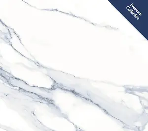 Calacatta BLUE Marble Effect Polished Wall and Floor Tiles - (300x300mm SAMPLE)