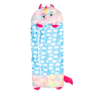 Plush Animal Cushion Sleeping Bag Unicorn (167 X 65cm)