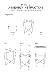 Interiors by Premier Sturdy Small Grey Floor Standing Planter, Contemporary Outdoor Pot For Flowers, Durable Floor Planter