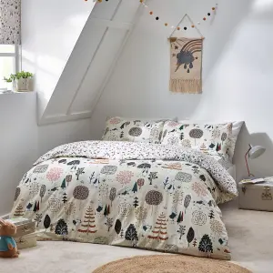 Peter Rabbit™ Scandi Woods Single Duvet Cover Set, Cotton, Natural