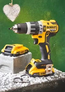 Dewalt DCD796D2 18v XR Brushless Compact Combi Hammer Drill - 2 x 2.0ah Battery