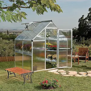 Palram - Canopia Mythos Silver 6x4 Greenhouse